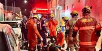 Corpo de Bombeiros do DF atendeu vítimas de atropelamento na Estrutural  Foto: Divulgação/CBMDF