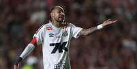 Neymar (Santos) durante jogo contra o Sport Recife, no dia 26.07.2025 Foto: Associated Press / Alamy