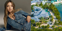 Alvo de pol&ecirc;mica envolvendo Trump, Sydney Sweeney &eacute; dona de uma mans&atilde;o de R$ 71 milh&otilde;es na Fl&oacute;rida  Foto: Reprodu&ccedil;&atilde;o/Page Six; Divulga&ccedil;&atilde;o/American Eagle