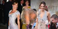 H&aacute; 22 anos, Gisele B&uuml;ndchen brilhava com look vintage Dolce & Gabanna no Met Gala; duas d&eacute;cadas depois ele foi destru&iacute;do pela atual de seu ex.  Foto: Getty Images / Purepeople