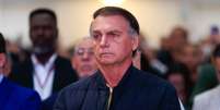 (Foto de arquivo de 24/07/2025) O ex-presidente Jair Bolsonaro (PL) participa de um culto na Igreja Catedral da Benção, em Taguatinga (DF) Foto: WILTON JUNIOR/ESTADÃO CONTEÚDO