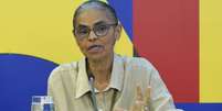 Marina Silva durante coletiva no Planalto  Foto: Foto: Rogério Cassimiro/ MMA