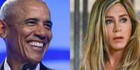 Jennifer Aniston revela encontro com Michelle Obama ap&oacute;s boato de romance com Barack Obama: 'Tive a sorte de...'.  Foto: Getty Images / Purepeople