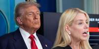 Trump colocou a polícia de Washington sob controle federal, comandada agora por Pam Bondi  Foto: Yuri Gripas/EPA / BBC News Brasil