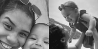 Gabrielly Simões Silva, de 21, e Jade Caroline Simões Martins, de um ano, foram mortas pelo marido e pai, em Santos Foto: Reprodução/Redes Sociais