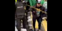 Torcedores de São Paulo e Atlético Nacional brigaram após a partida –  Foto: Reprodução de video/X / Jogada10