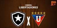 Foto: Arte Jogada10 - Legenda: Em busca do bicampeonato da Libertadores, Botafogo recebe a LDU / Jogada10