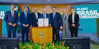 Presidente da República, Luiz Inácio Lula da Silva, durante cerimônia de assinatura da Medida Provisória “Brasil Soberano”  Foto: Ricardo Stuckert/PR
