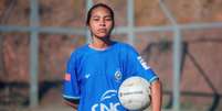 Maria Lohanna Silva da Costa, 17 anos, é de Abaetetuba (PA). Chuta com a esquerda, joga na lateral e está confiante para o mundial da Noruega.  Foto: Alexandre Vitor/iClick