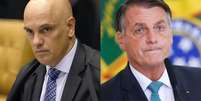 Alexandre de Moraes e Jair Bolsonaro  Foto: Divulgação / Contigo