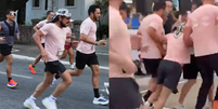 Bell Marques passa mal durante corrida em Fortaleza e precisa ser amparado Foto: Reprodução/Instagram