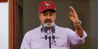 O presidente venezuelano, Nicolás Maduro, fala a apoiadores em Caracas, Venezuela, em 28 de julho de 2025. Foto: © Leonardo Fernandez Viloria / Reuters / RFI