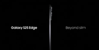 Samsung S25 Edge em imagem promocional  Foto: Samsung Brasil / Divulgação