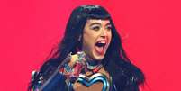 Katy Perry durante show da turnê 'The Lifetimes Tour'  Foto: Monica Schipper/Getty Images