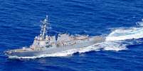 Navio Sampson em atividade no mar  Foto: US Navy / Divulgação