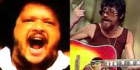 Tim Maia e Raul Seixas na década de 1970 Foto: Fotos: reprodução / YouTube / Rolling Stone Brasil