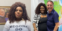 Vanessa da Silva Oliveira, 43, é conhecida nas redes sociais pelo apelido 'Negona do Bolsonaro', citado pela PF em relatório final para o indiciamento de Jair Bolsonaro (PL)  Foto: Reprodução/Redes Sociais