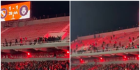Cenas de barbárie em Avellaneda, no jogo entre Independiente e Universidad de Chile, pela Copa Sul-Americana  Foto: Reprodução/X/@xalertnow