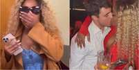 Cariúcha é recebida ao som de 'Pintinho Amarelinho' após beijar filho de Gugu Liberato  Foto: Reprodução/Instagram