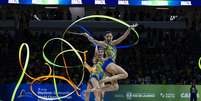 Equipe brasileira no Mundial de Ginástica Rítmica  Foto: MeloGym/CBG