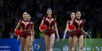 Equipe brasileira no Mundial de Ginástica Rítmica  Foto: MeloGym/CBG