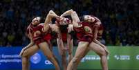 Equipe brasileira no Mundial de Ginástica Rítmica  Foto: MeloGym/CBG