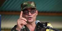 Comandante dissidente das FARC conhecido como Iván Mordisco. (Imagem ilustrativa)  Foto: © JOAQUIN SARMIENTO / AFP / RFI