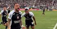  Foto: Reprodução / Corinthians - Legenda: Maycon foi o aturo de um dos gols da vitória do Corinthians sobre o Vasco / Jogada10