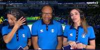 Comentaristas choram com medalha brasileira  Foto: Reprodução/Sportv