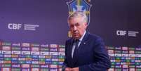 Ancelotti concedeu entrevista coletiva após anunciar lista com 25 jogadores que defenderão a seleção em setembro.  Foto: Pedro Kirilos/Estadão / Estadão