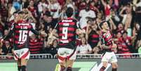 Flamengo aplicou a maior goleada da hist&oacute;ria do Brasileir&atilde;o na era dos pontos corridos &ndash;  Foto: Gilvan de Souza/Flamengo / Jogada10