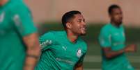 Atacante do Palmeiras Vitor Roque durante treinamento  Foto: Cesar Greco/Palmeiras / Flickr