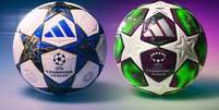 Bolas que serão usadas durante a UCL e UWCL na temporada 2025/26  Foto: Adidas / Divulgação