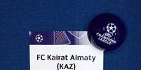 Kairat Almaty em sorteio da Liga dos Campeões  Foto: Francesco Scaccianoce - UEFA/UEFA via Getty Images