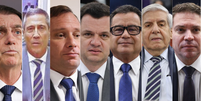 Da esquerda para direita, Jair Bolsonaro, Braga Netto, Mauro Cid, Anderson Torres, Almir Garnier, Augusto Heleno, Alexandre Ramagem e Paulo Sérgio; todos réus por trama golpista  Foto: Divulgação/STF