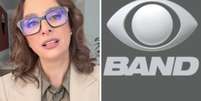 Cátia Fonseca | Logo da Band  Foto: Reprodução Instagram | Divulgação