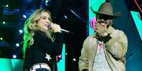 Em meio a rumor de romance com Ana Castela, Zé Felipe recebeu Duda Bertelli em seu show na Festa do Peão de Barretos em 30 de agosto de 2025. Foto: Brazilnews / Purepeople