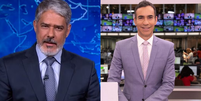 William Bonner deixa bancada do 'Jornal Nacional' e passa bastão para César Tralli  Foto: Reprodução/Rede Globo