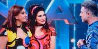 C&aacute;tia Fonseca e Fernanda Paes Leme foram eliminadas do Dan&ccedil;a dos Famosos  Foto: Reprodu&ccedil;&atilde;o/TV Globo