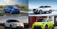 GWM Haval H6, Caoa Chery Tiggo 7, Volvo EX30 e BYD Dolphin Mini: exemplos de carros de novas energias, muito mais do que eletrificados  Foto: Divulgação / Guia do Carro
