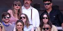 Taylor Swift, Travis Kelce e Patrick Mahomes curtem final do US Open  Foto:  Sarah Stier/Getty Images