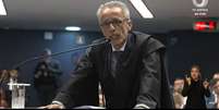 Jair Alves Pereira, um dos advogados de Mauro Cid, durante sustentação no STF  Foto: Reprodução/TV Justiça