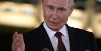 Vladimir Putin durante coletiva de imprensa na China Foto: Getty Images / BBC News Brasil