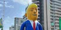Boneco de Trump em manifesta&ccedil;&atilde;o de 7 de Setembro no Recife.  Foto: Beto Dantas/Portal de Prefeitura / Portal de Prefeitura