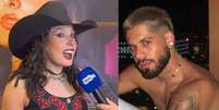Ana Castela perdeu o rebolado ao ser questionada sobre o romance com Zé Felipe.  Foto: Reprodução/Instagram, @cristiangomestv / Purepeople