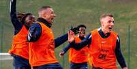  Foto: Divulgação - Legenda: Jogadores da França durante treinamento da seleção / Jogada10