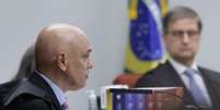 Estamos num julgamento jurídico, não num julgamento psicológico, diz Moraes  Foto: Rosinei Coutinho/STF