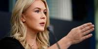 A porta-voz da Casa Branca e secretária de comunicação, Karoline Leavitt  Foto: Getty Images / Getty Images