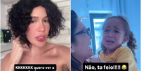 Karoline Lima faz pegadinha com a filha e rea&ccedil;&atilde;o da crian&ccedil;a choca a internet  Foto: Contigo