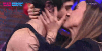 Tata Werneck se reconcilia e dá selinho em Fiuk  Foto: Reprodução/Multishow